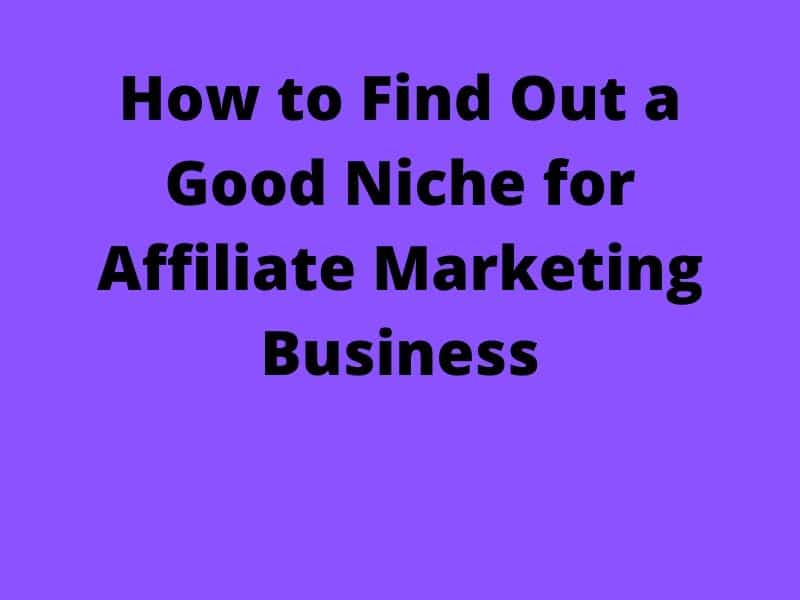 How to Find Out a Profitable Niche for Affiliate Marketing Business