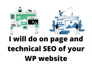 I will do on page and technical SEO of your WP website