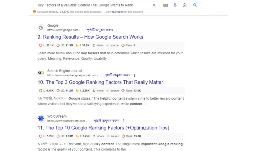 Key Factors of a Valuable Content That Google Wants to Rank