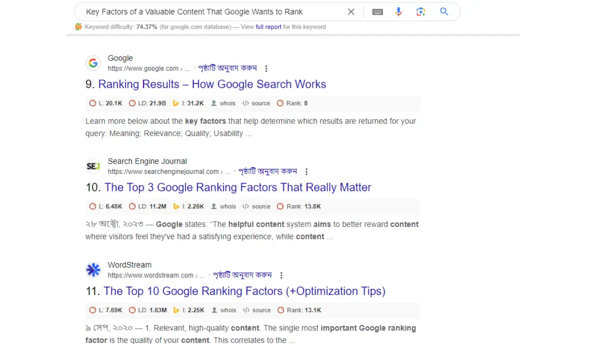 Key Factors of Valuable Content That Google Wants to Rank