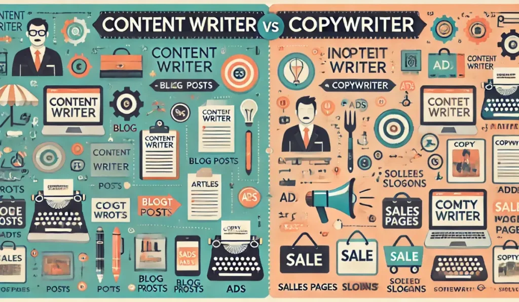 Difference Between Content Writer and Copywriter